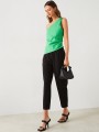 Zielona bluzka one shoulder (S)