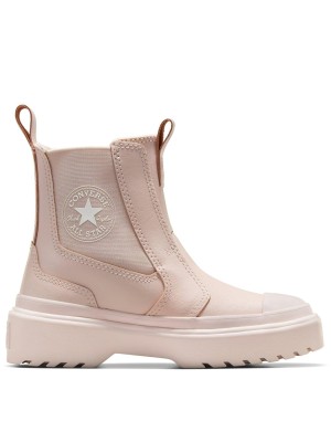 Różowe wsuwane botki logo (34)