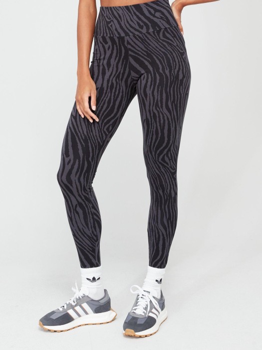Wzorzyste legginsy logo (XXS)