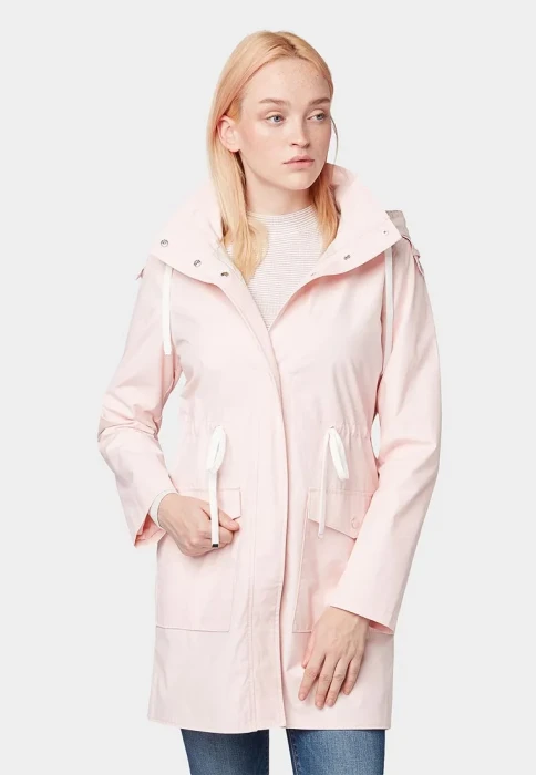 Jasnoróżowa kurtka parka (L)