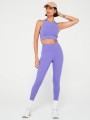 Fioletowe legginsy 7/8 (XS)
