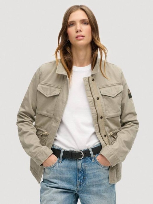 Khaki kurtka kieszenie hafty (42)