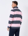 Dwukolorowa bluza paski logo (XL)