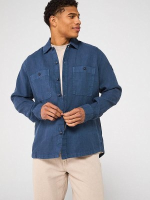 Ciemnoniebieska koszula logo (M)