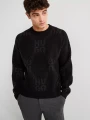 Czarny sweter logo (L)