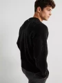 Czarny sweter logo (L)