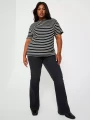 Grafitowe jeansy bootcut (46)