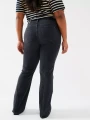 Grafitowe jeansy bootcut (46)