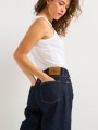 Granatowe proste jeansy (26/30)