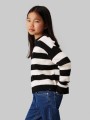 Dwukolorowy sweter paski (14L)