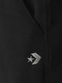 Czarne proste spodnie logo (XL)