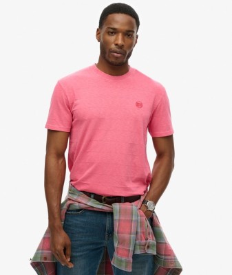 Różowy t-shirt haft (S)