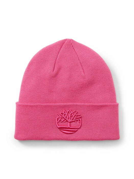 Różowa czapka beanie hafty