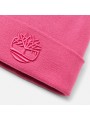 Różowa czapka beanie hafty