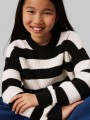 Dwukolorowy sweter paski (12L)