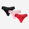 3pack kolorowe majtki tangi (36)