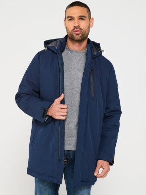 Granatowa kurtka softshell kaptur (M)
