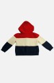 Kolorowy sweter kaptur