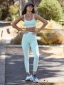 Jasnozielony komplet legginsy top (XL)