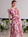 Wzorzysta sukienka midi off shoulder (L)