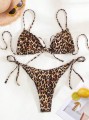 Wzorzyste bikini kąpielowe wiązanie (XS)