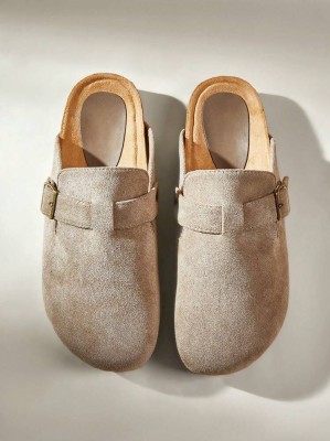 Beżowe klapki chodaki (40)