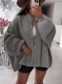 Szary kardigan oversize (M)