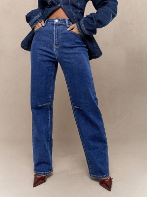 Niebieskie jeansy wysoki stan (27)