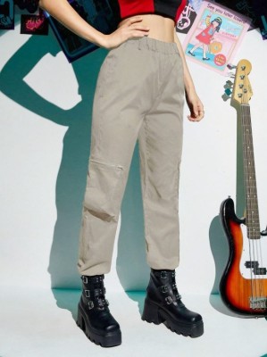 Beżowe spodnie kieszenie (M)