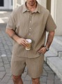 Beżowy casualowy komplet (3XL)