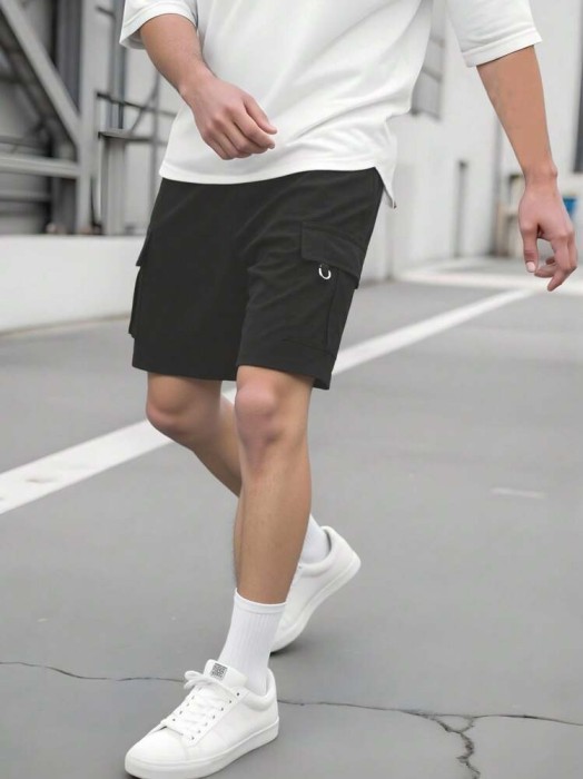 Czarne spodenki kieszenie (11L)