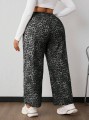 Szare proste spodnie wzór (3XL)