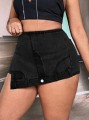 Czarne spodenki spódnica 2w1 (0XL)