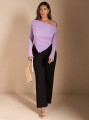 Liliowa siateczkowa bluzka (1XL)