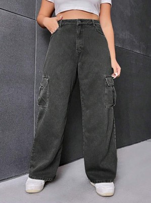 Szare jeansy bojówki (1XL)