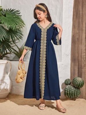 Granatowa sukienka v neck (9L)