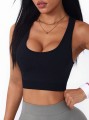 Czarny top cut out (L)