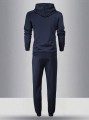 Granatowy dres bluza spodnie (L)