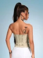 Jeansowy top guziki (XL)