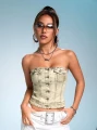 Jeansowy top guziki (XL)
