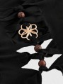 Czarny top cut out (XS)
