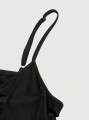 Czarny top cut out (XS)