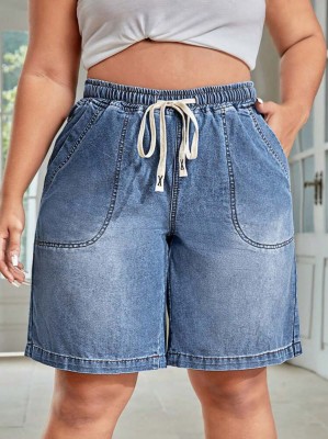 Niebieskie jeansowe spodenki (60)