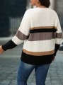 Kolorowy sweter v neck (3XL)