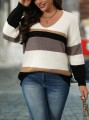 Kolorowy sweter v neck (3XL)