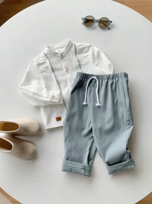 Elegancki komplet spodnie koszula (18-24M)