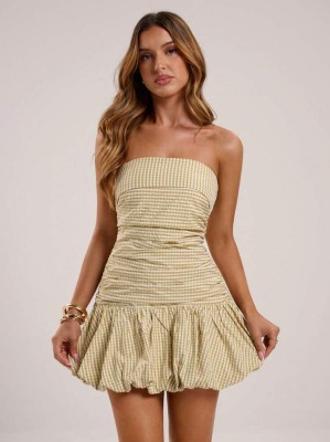 Kraciasta sukienka kombinezon 2w1 (L)