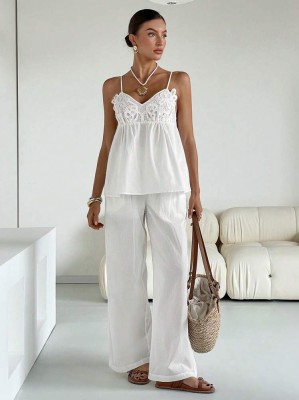 Biały bawełniany komplet (L)