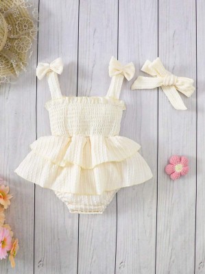 Ecru komplet body opaska (6-9M)