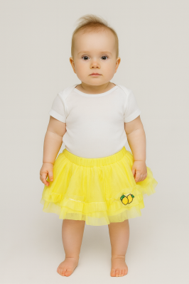 Żółta spódnica mini (6-9M)